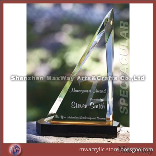 Transparent Sailing Vessel Acrylic Award